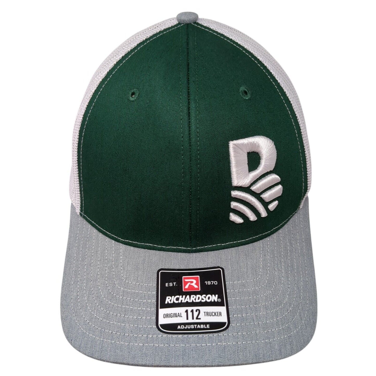 Richardson Snapback Mesh Back Trucker Hat Multi One Size Embroidered