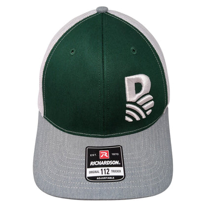 Richardson Snapback Mesh Back Trucker Hat Multi One Size Embroidered