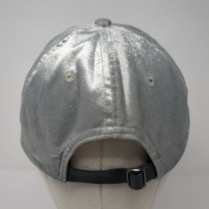 Michael Stars Slideback Baseball Cap Gray One Size Adjustable Metallic Blank