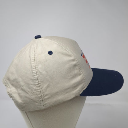 Mohr's GAF Weather Stopper Master Distributor Hat Beige Blue One Size Snapback