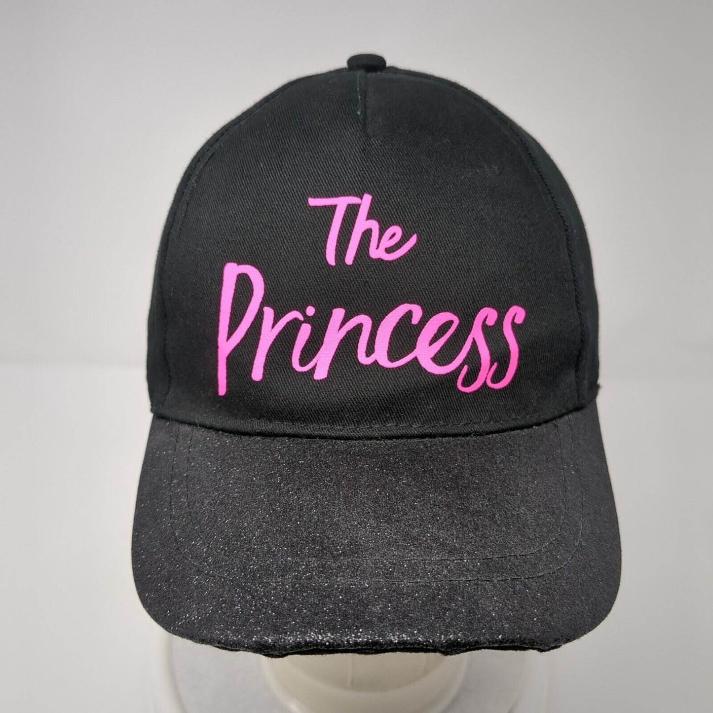 The Princess Strapback Hat Black One Size Solid Adjustable Justice