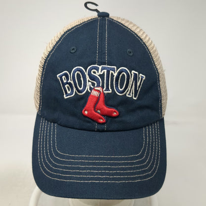 Fan Favorite MLB Boston Red Sox Trucker Hat Blue One Size Snapback Mesh Logo
