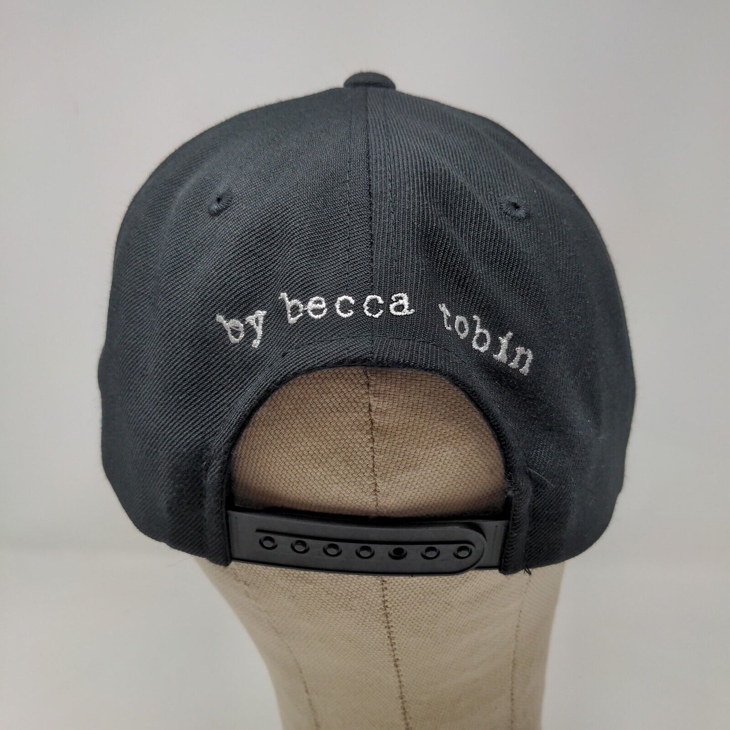June Moss Men's Snapback Hat Black Adjustable Autographed Becca Tobin