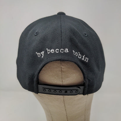 June Moss Men's Snapback Hat Black Adjustable Autographed Becca Tobin