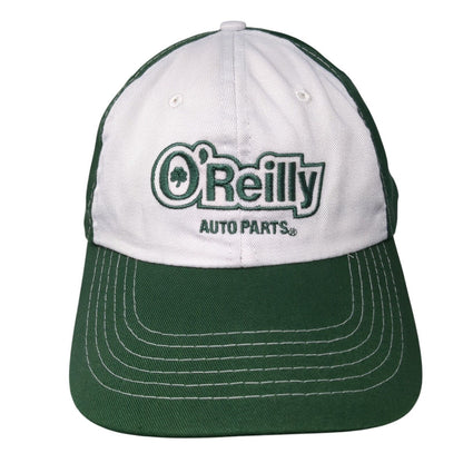 O'Reilly Auto Parts Strapback Hat Green OSFA Embroidered Colorblock