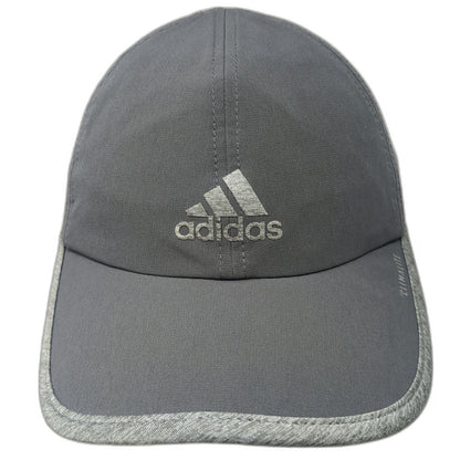 Adidas Baseball Cap Gray One Size Climalite Performance Curved Brim Sport Hat