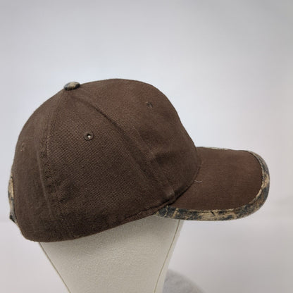 God & Country Strapback Hat Brown OSFA Adjustable Embroidered Freedom Rock Point