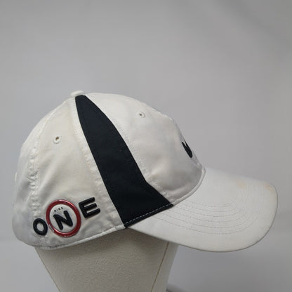 Nike One Strapback Golf Hat White One Size Embroidered Swoosh Adjustable