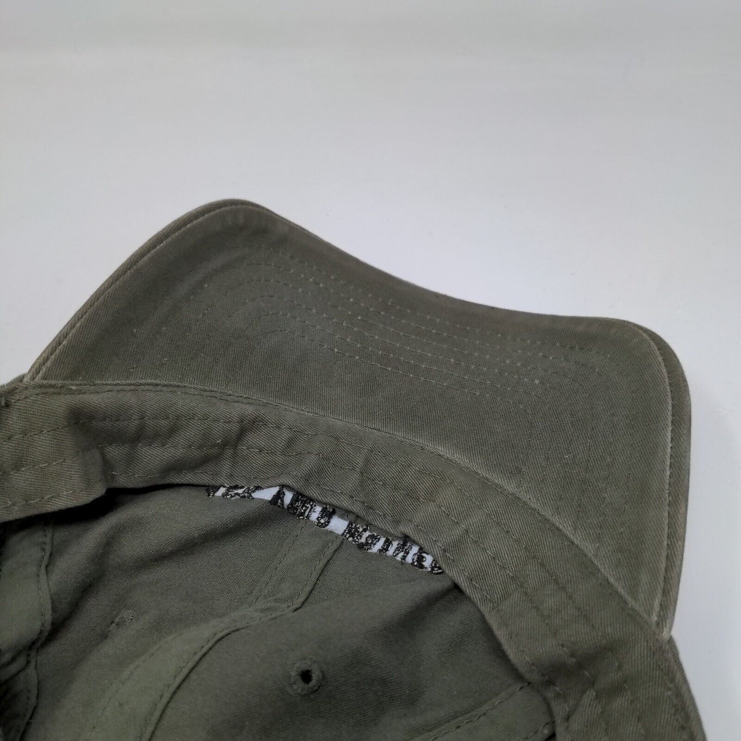 Ask Your Mother Slideback Hat Greenish-Brown One Size Embroidered