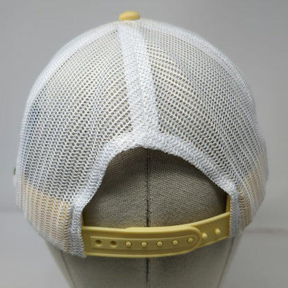 John Deere Trucker Hat Yellow White One Size Campbell Tractor Co Mesh Snapback