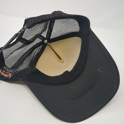 MWR Maui Wave Riders Snapback Trucker Hat Black One Size Mesh Back