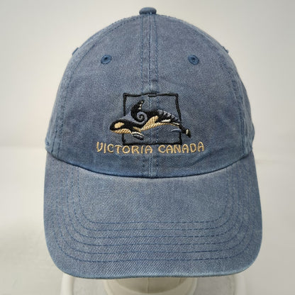 Canadian Original Baseball Cap Blue One Size Orca Whale Victoria Canada Hat