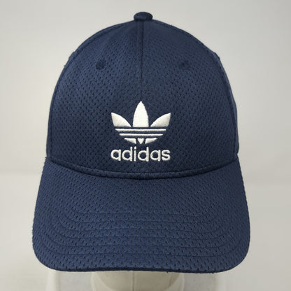 Adidas Trefoil Fitted Hat Medium Embroidered Logo A-Flex Stretch Solid