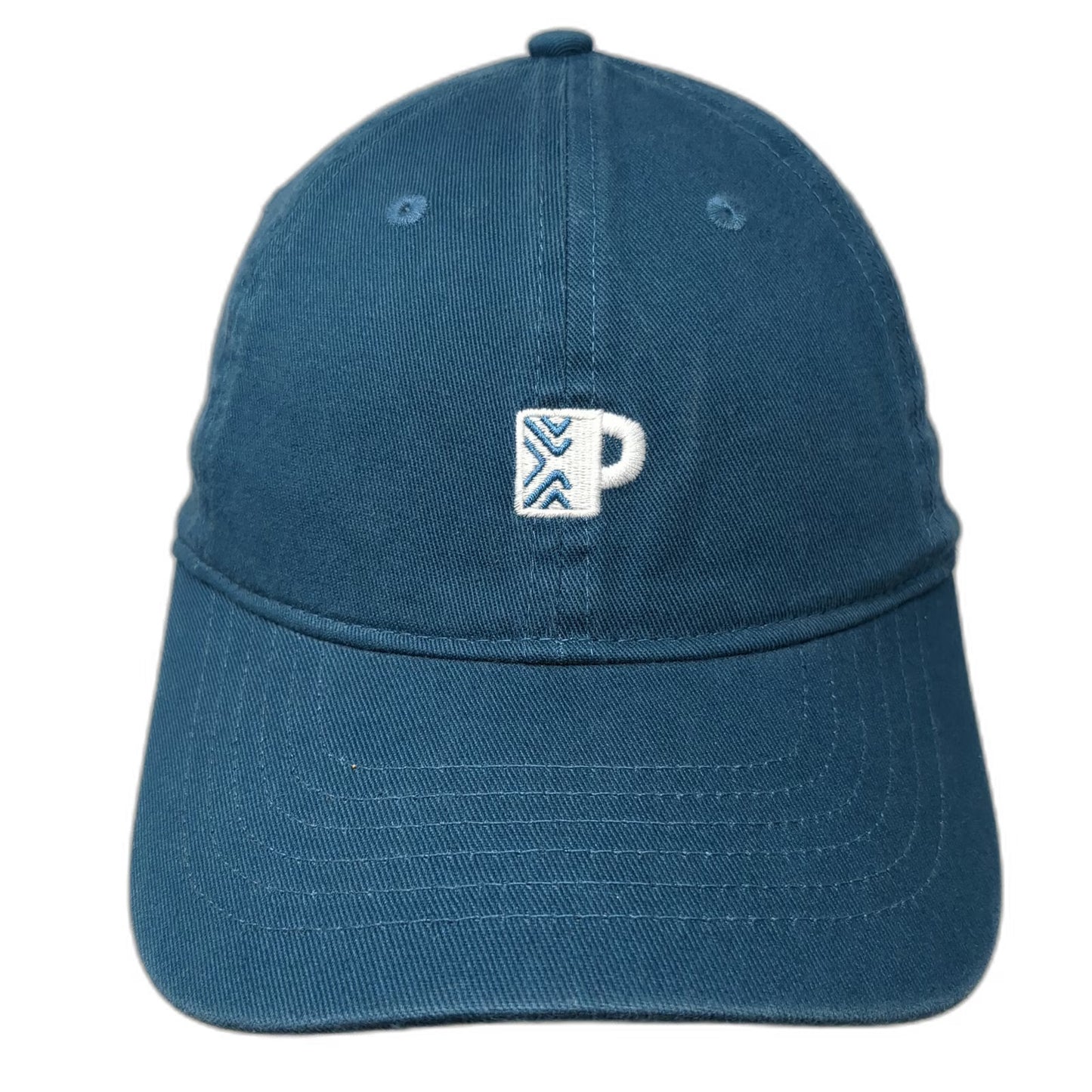 Peet's Coffee Baseball Cap Blue One Size Adjustable Cotton Slideback Hat Mug
