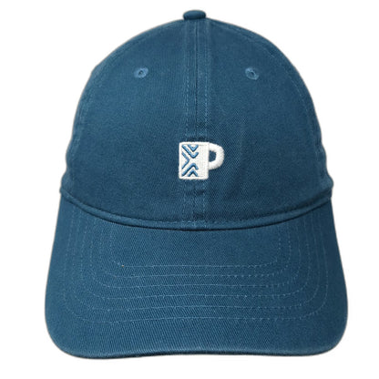 Peet's Coffee Baseball Cap Blue One Size Adjustable Cotton Slideback Hat Mug