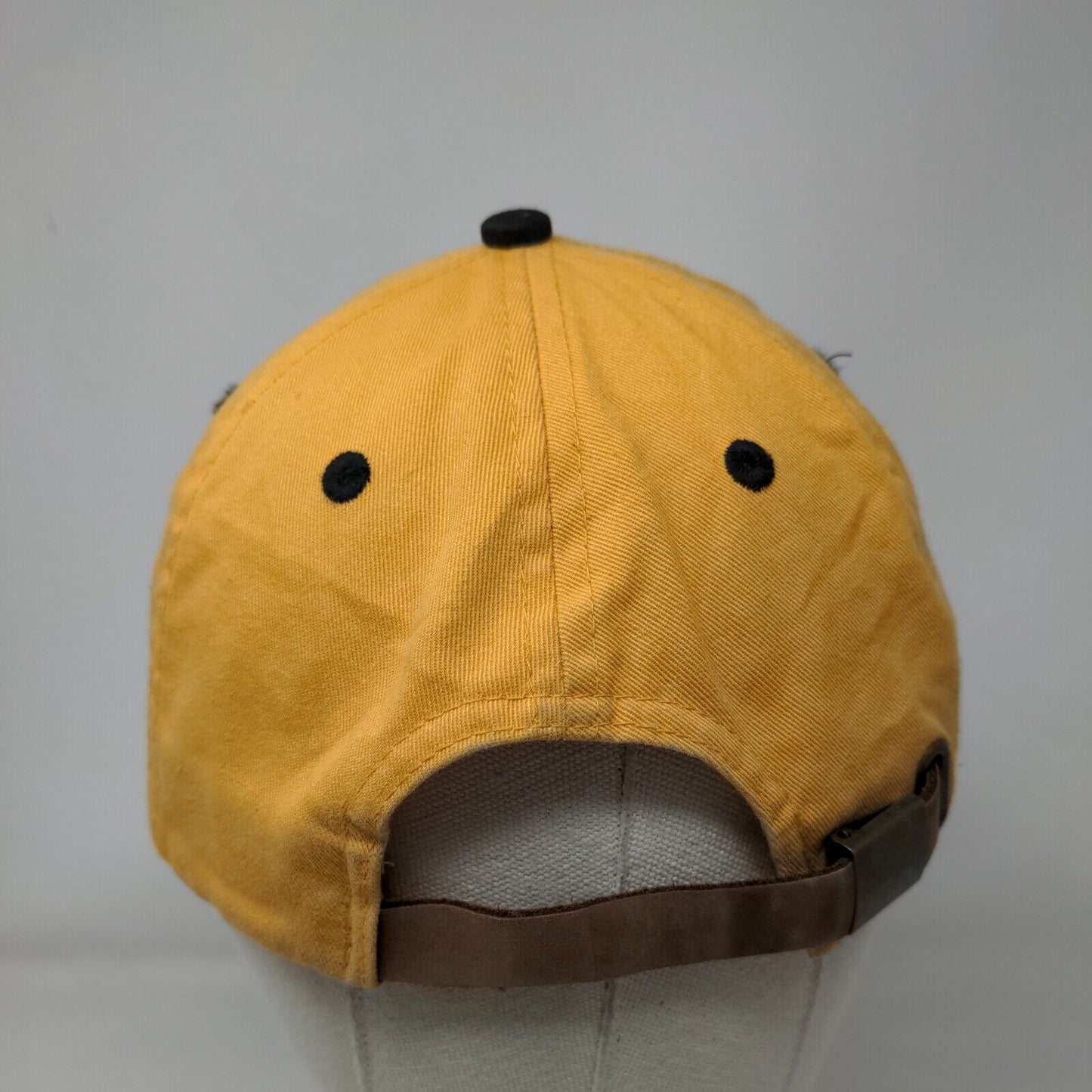 Dallas Texas Slideback Hat Yellow One Size Leather Strap Fahrenheit