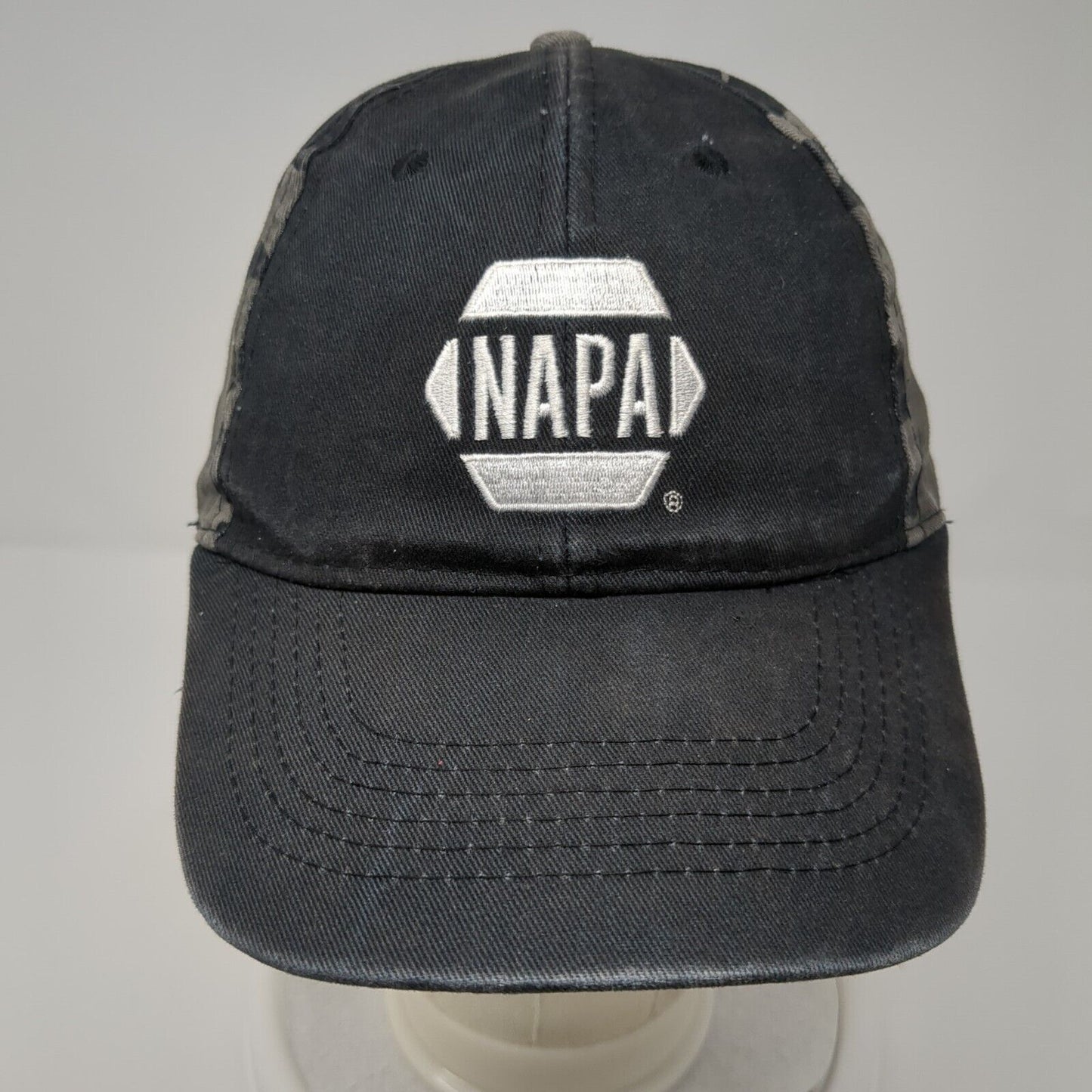NAPA Auto Parts Strapback Hat Camouflage One Size Adjustable Embroidered 6 Panel