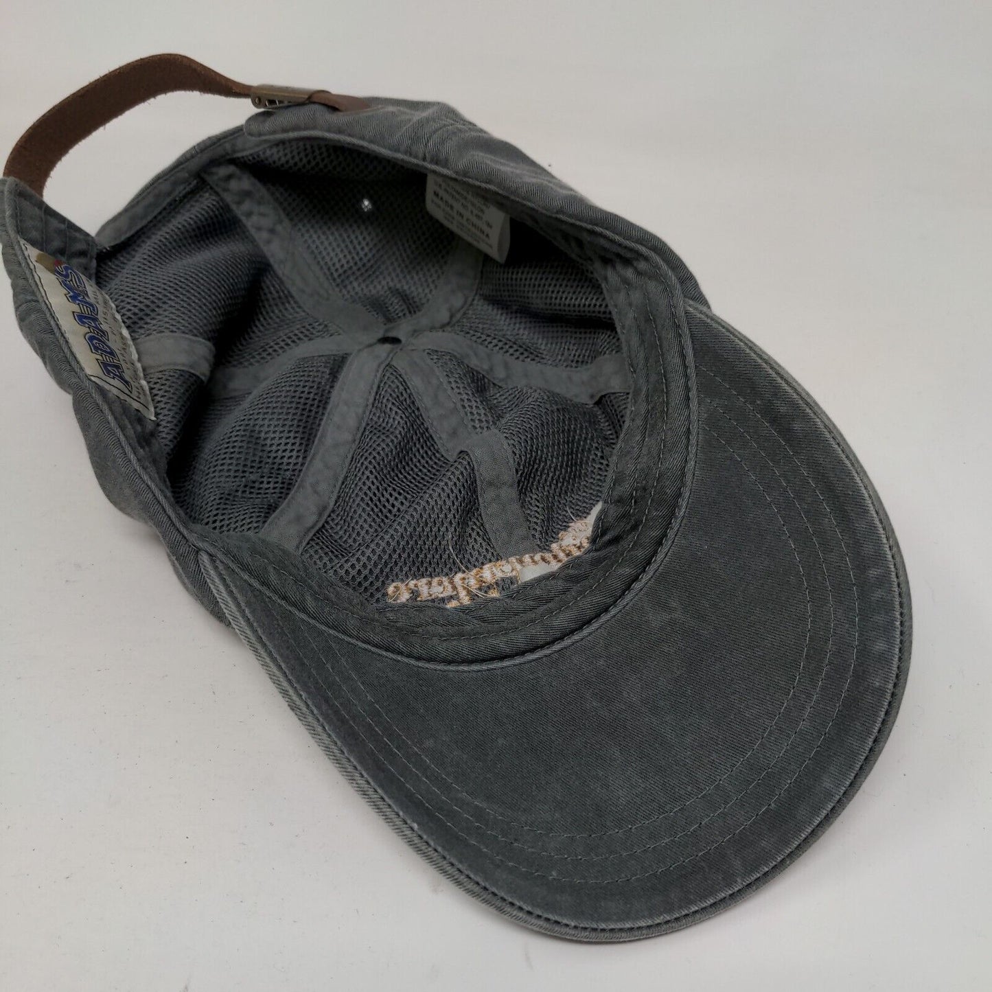 The Meadowmere Resort Slideback Hat Gray One Size Embroidered 6 Panel Adams