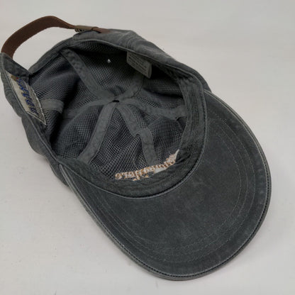 The Meadowmere Resort Slideback Hat Gray One Size Embroidered 6 Panel Adams