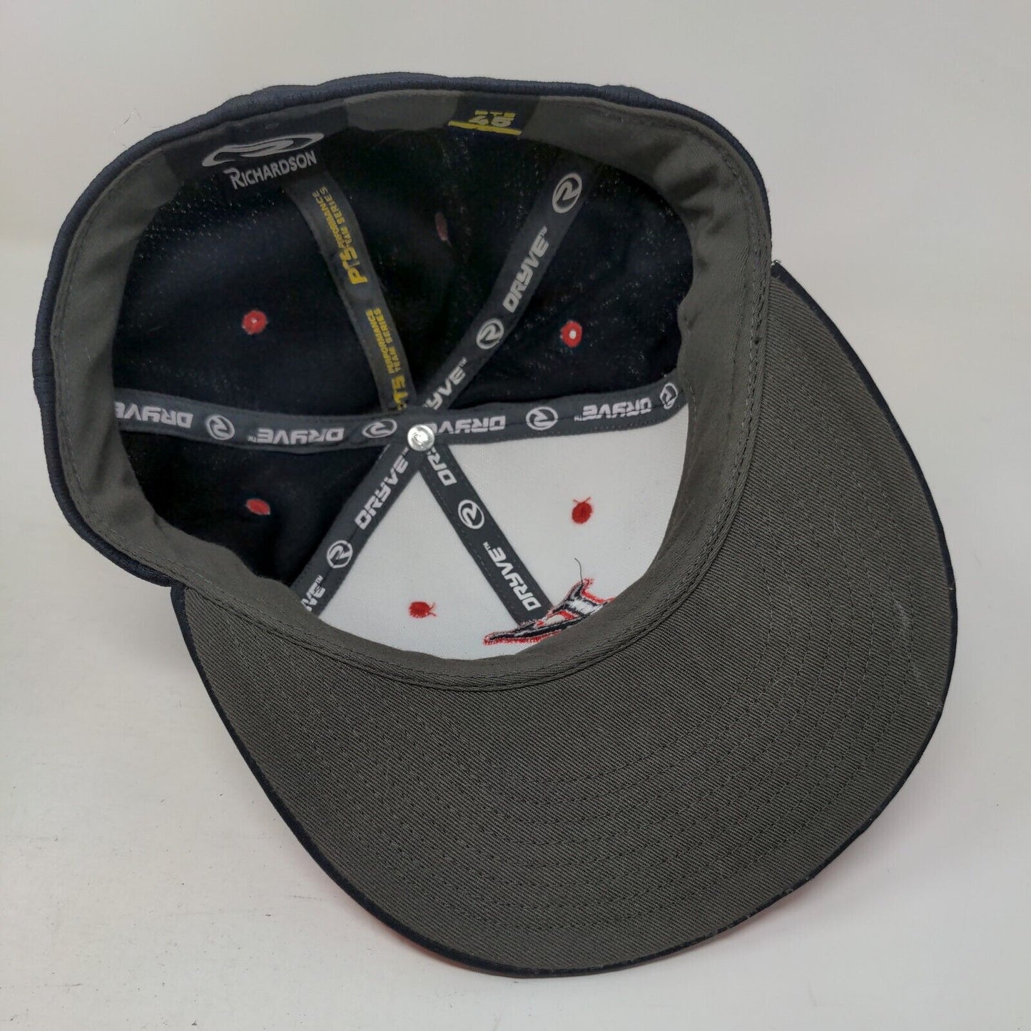 K Initial Fitted Hat Multicolor Size 6 7/8 Embroidered Colorblock Richardson