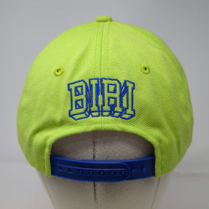 Zephyr Snapback Hat Green Blue One Size Block Island Rhode RI 3D Logo Embroidery