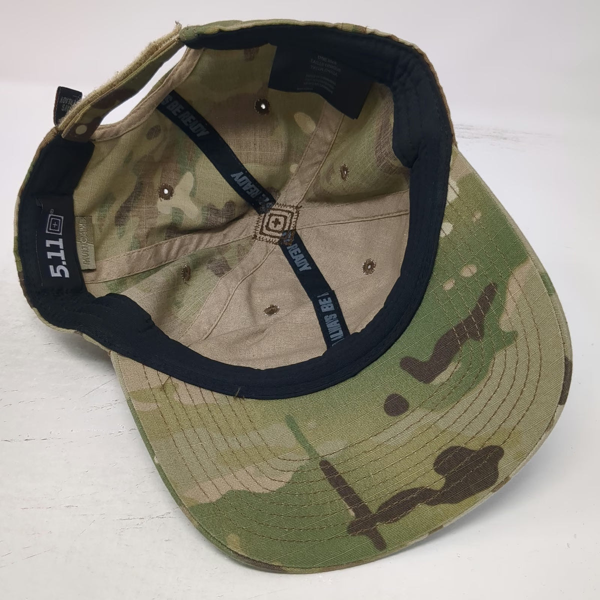 5.11 Tactical Baseball Cap Green One Size Multicam Front Loop Strapback hat