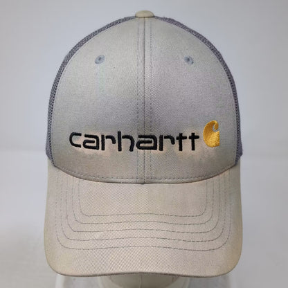 Carhartt Baseball Cap Gray One Size Mesh Back Embroidered Logo Workwear Hat
