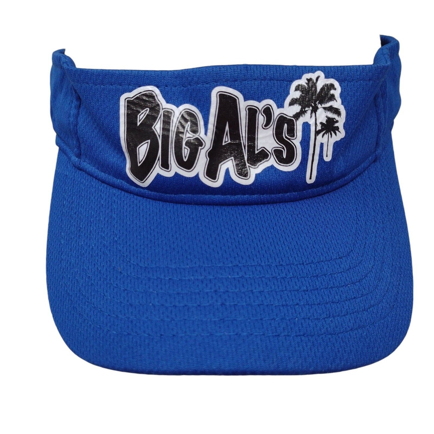 Big Al's Strapback Sun Visor Hat Blue OSFA Adjustable Sport-Tek Polyester