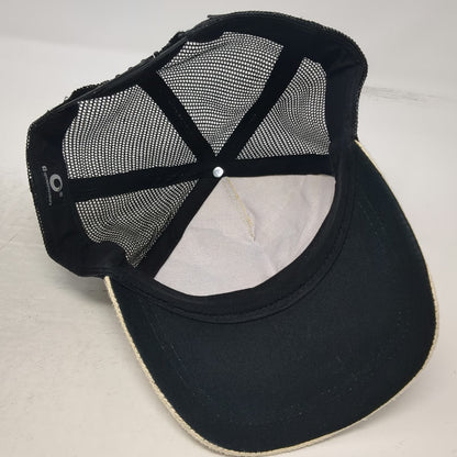 Optimis Souvenirs Trucker Hat Beige One Size Mesh Back Surf Costa Rica Pura Vida