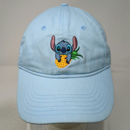 Disney Baseball Cap Blue One Size Stitch Pineapple Embroidered Slideback Hat