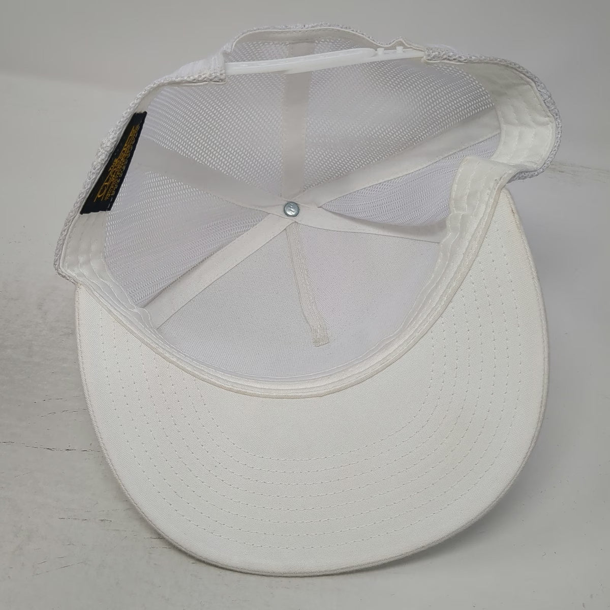 Yupoong Trucker Hat White One Size Chow Daddy Diesel Patch Mesh Snapback Hat