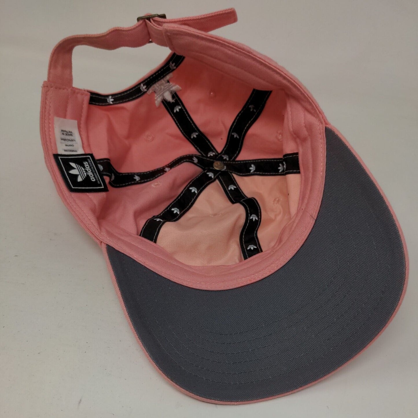 Adidas Women's Slideback Hat Pink OSFW Adjustable Embroidered Trefoil 6 Panel