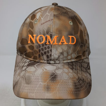 Nomad Snapback Brown Orange One Size Kryptek Camo Banshee Hunting Logo Hat