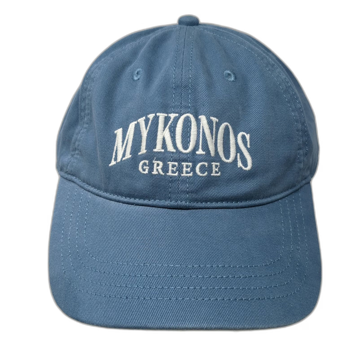 Abercrombie & Fitch Baseball Cap Blue One Size Mykonos Greece Hat Slideback