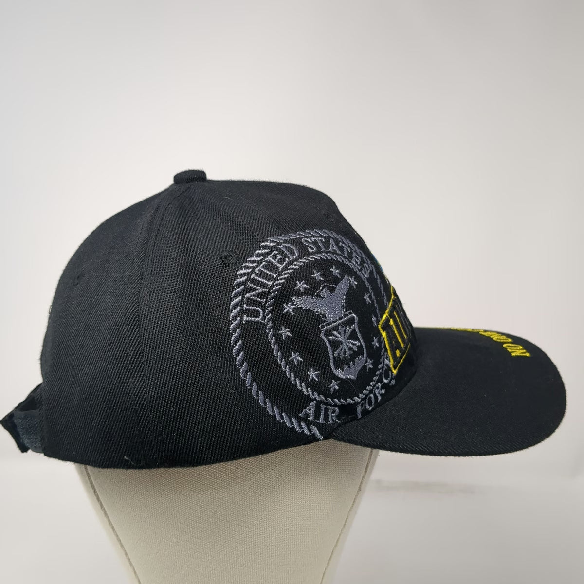 US Air Force Baseball Cap Black One Size No One Comes Close Strapback Hat