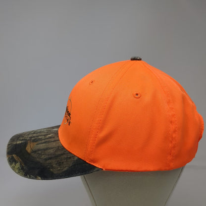 Budweiser Outdoors Baseball Cap Orange Green Brown 2006 Camo Hat Slideback Hunt