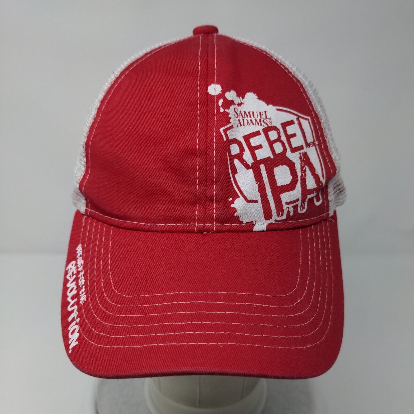 Samuel Adams Rebel IPA Snapback Mesh Back Trucker Hat Red One Size