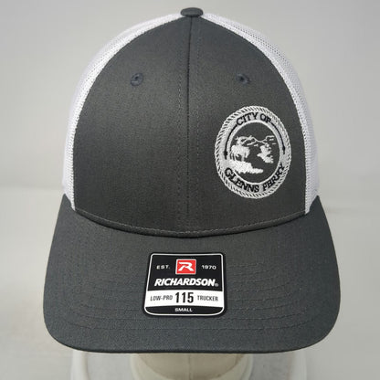 Richardson Trucker Hat Gray S City of Glenns Ferry Mesh Snapback Low Pro 115