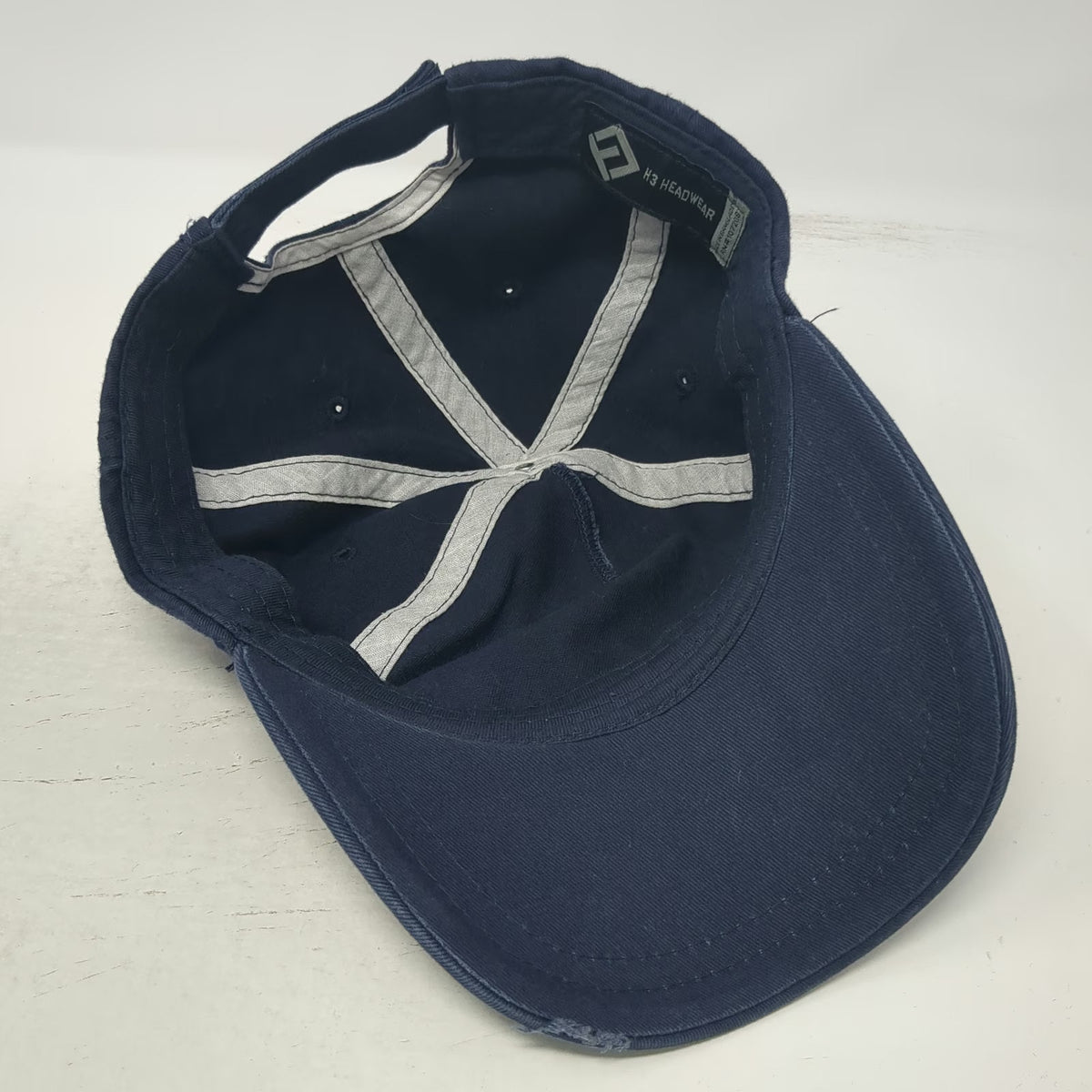 H3 Headwear 5 Panel Blue One Size Ford Super Service Distressed Strapback Hat