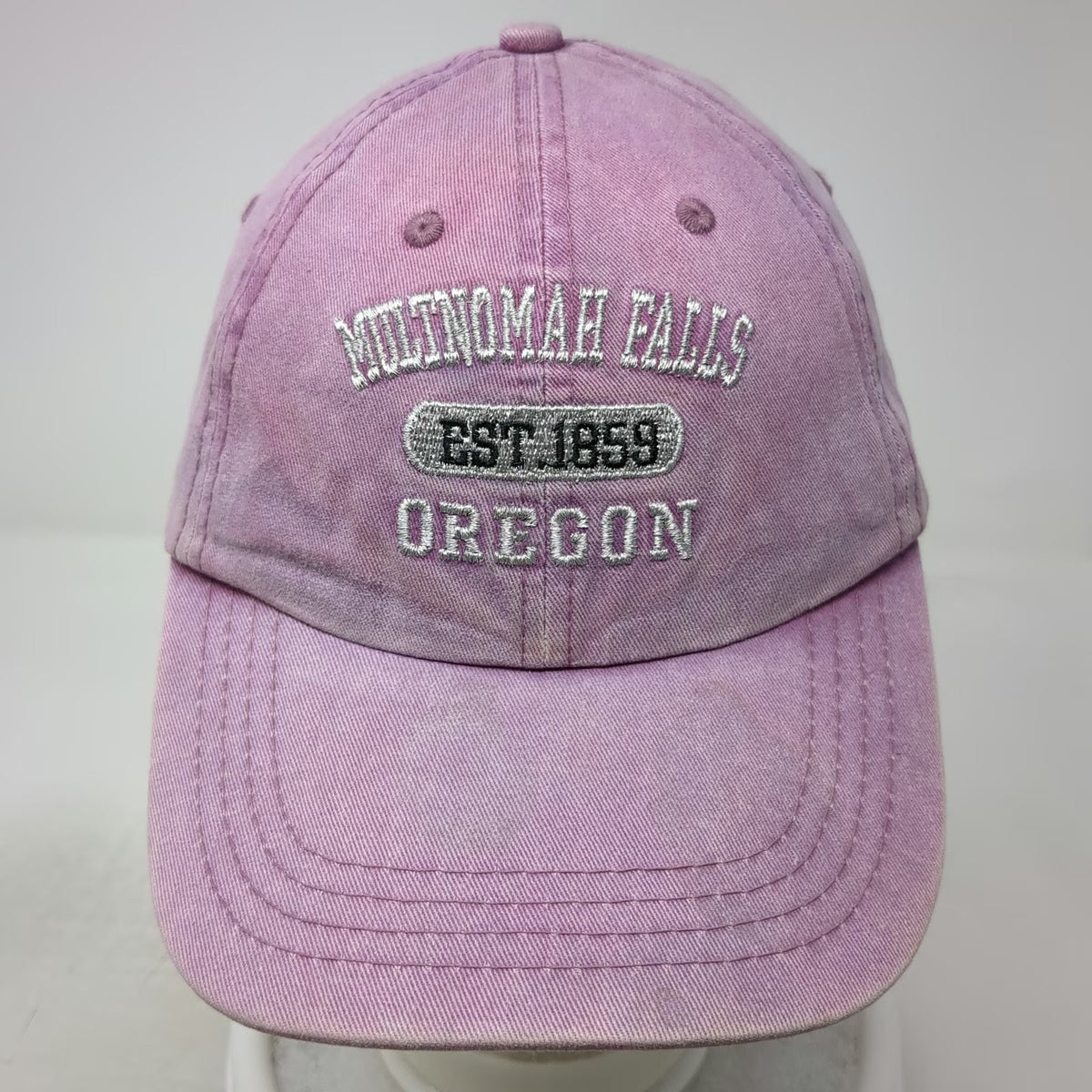 DIMCO Apparel Baseball Cap Pink One Size Multnomah Falls Oregon Est 1859 hat