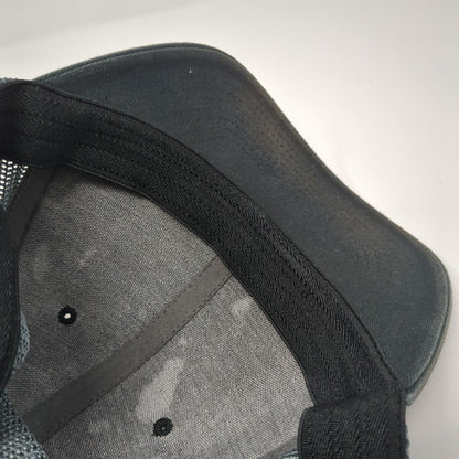 USA Fish Flag Fitted Trucker Hat Black One Size Mesh Back Columbia PFG