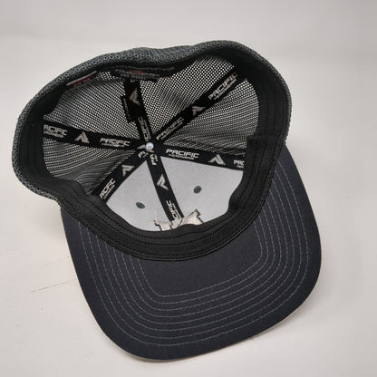 Letter N Fitted Trucker Hat Gray 6 7/8-7 3/8 Mesh Back Embroidered Pro Model
