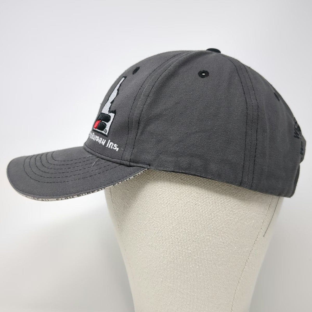 Buck's Bags Baseball Cap Gray One Size Idaho Farm Bureau Insurance Logo Hat