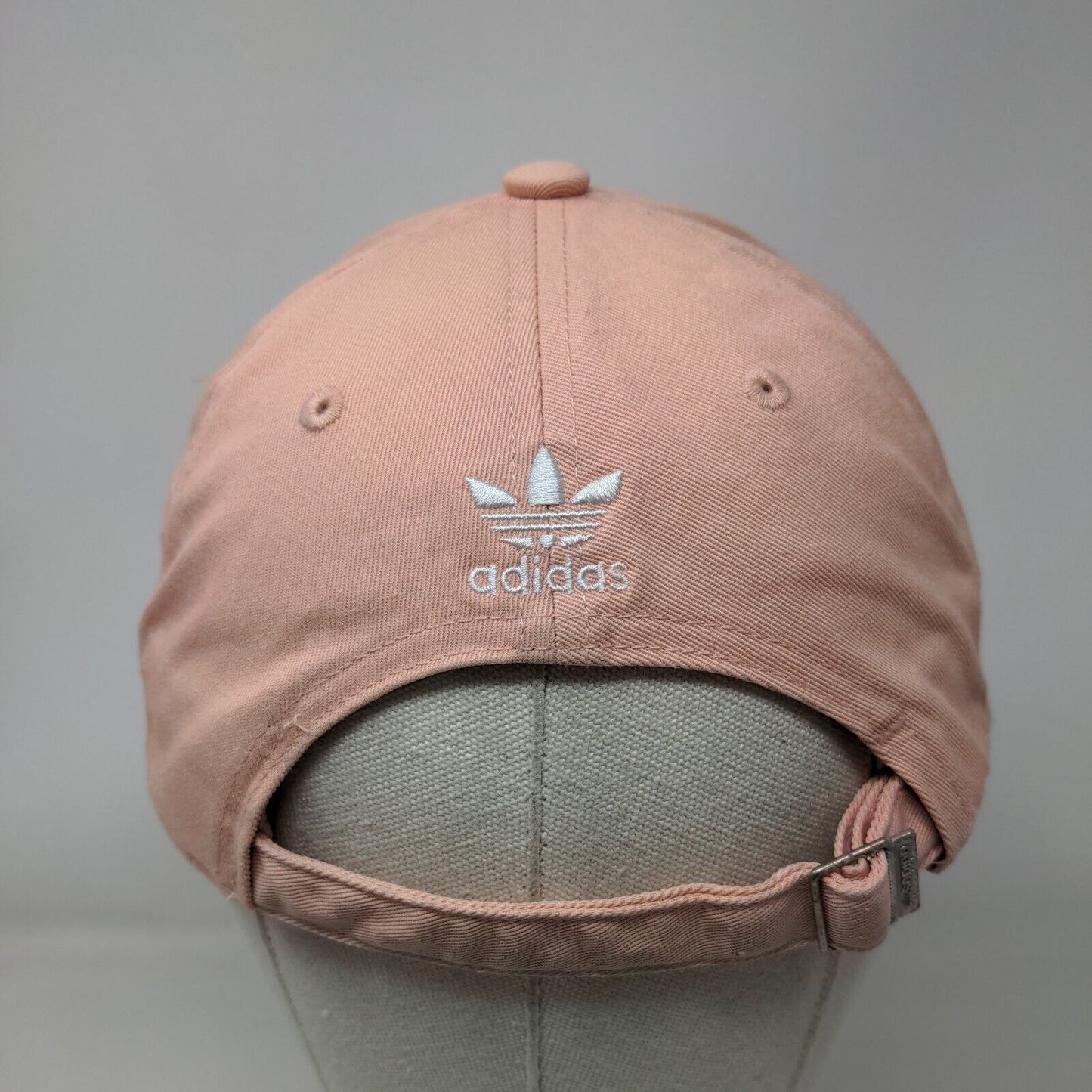 Adidas Trefoil Slideback Hat Pink OSFA Embroidered Logo Vent Holes