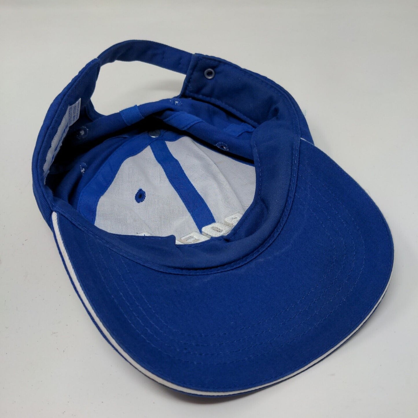 Boeing Men's Slideback Hat Blue Adjustable Embroidered Logo 100% Cotton