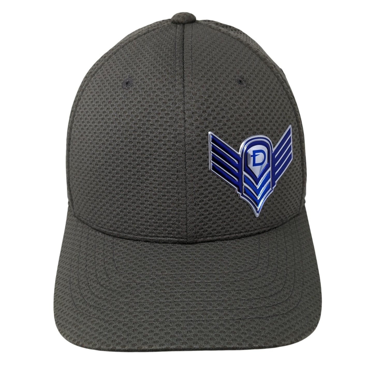 Flexfit Fitted Baseball Cap Brown Medium Lightweight Vented Holes Yupoong