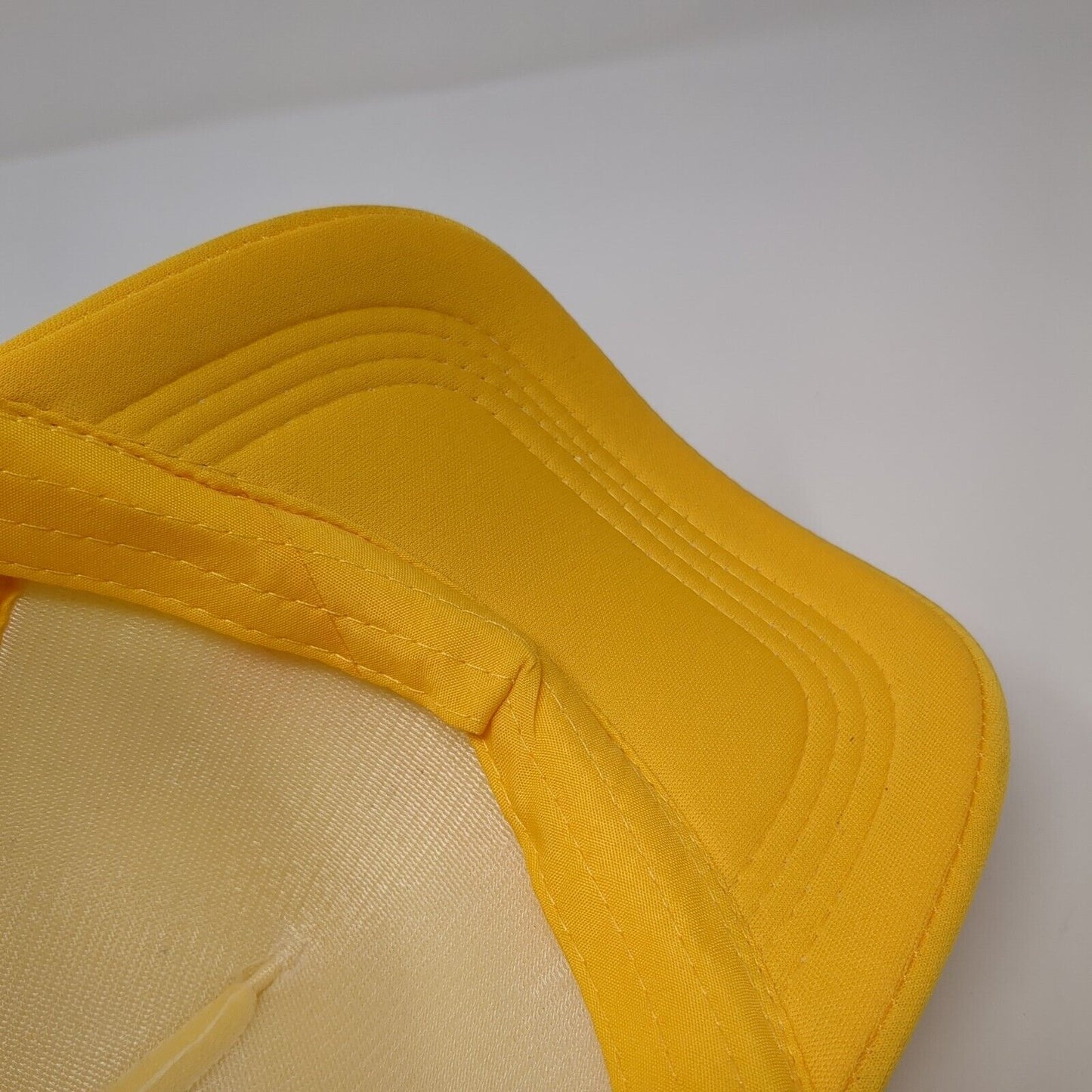 Bumble Snapback Trucker Hat Yellow One Size Adjustable Mesh Back Polyester