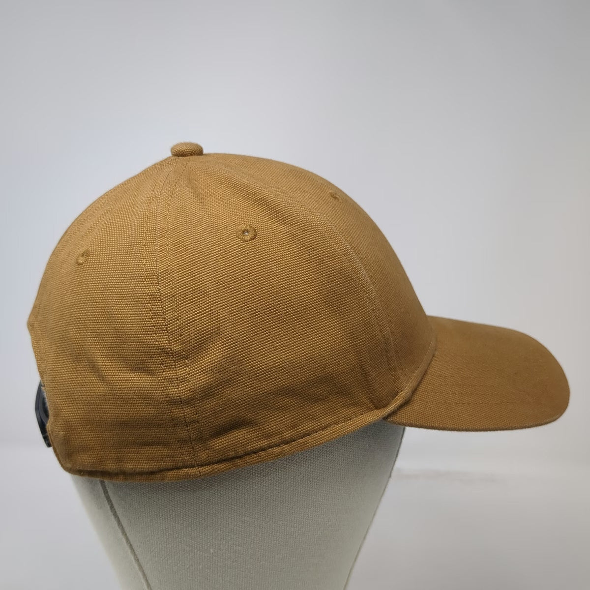 Dickies Snapback Hat Brown One Size Structured Canvas Work Logo Patch Adjustable