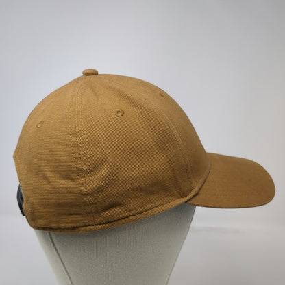 Dickies Snapback Hat Brown One Size Structured Canvas Work Logo Patch Adjustable