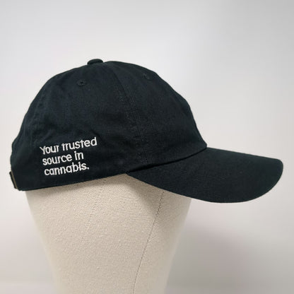 Yupoong Baseball Cap Black One Size Flowertown Cannabis Slideback Adjustable Hat